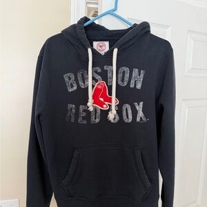 47 Brand Black Hoodie with Red Logo